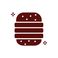 Hamburger flat vector image