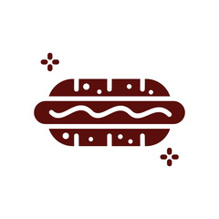Hotdog sandwich vector image
