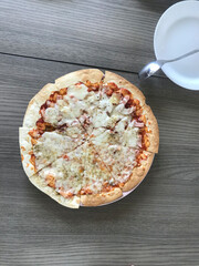 Sliced ​​Italian Pizza ,Include Clipping Path.