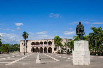 Alcazar de Colon, Diego Columbus residence situated in Spanish Square. Colonial Zone of the city,...