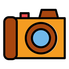 camera filled line icon
