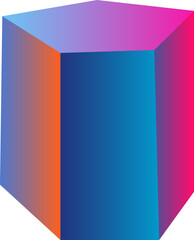 Abstract geometric 3d shape 