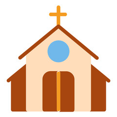 church flat icon
