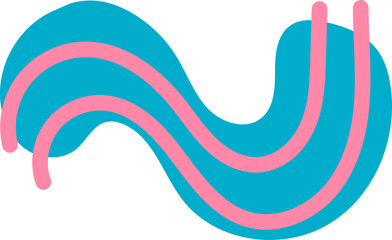 Abstract organic shape doodle