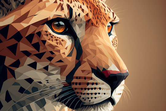 Gepard, Polygonal graphics, Generative AI