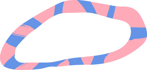 Obraz premium Abstract organic shape doodle