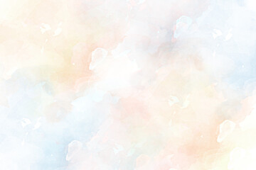 Watercolor Background With Pastel Color, which gives the impression of soft, elegant, beautiful, and attractive