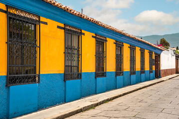 Obraz premium Calles de san Cristobal de las Casas, Chiapas, México 