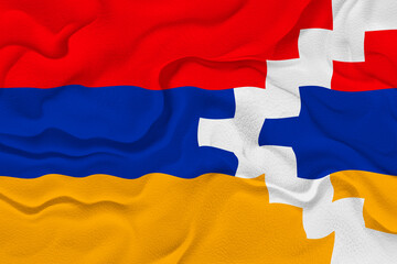 National flag  of Artsakh. Background  with flag  of Artsakh