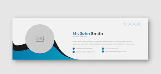 Corporate Email signature template or email footer design template	