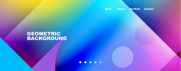 Abstract background - squares and lines composition created with lights and shadows. Technology or business digital template