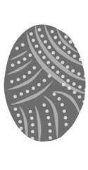 Easter egg with ribbon Easter egg with pattern