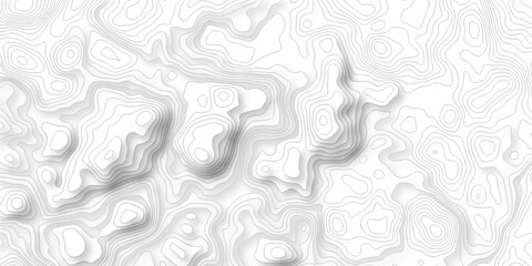 Topographic map. Geographic mountain relief. Abstract lines background. Contour maps. Vector illustration, Topo contour map on white background, Topographic contour lines vector map seamless pattern.