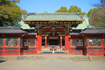 Obraz premium 根津神社 唐門