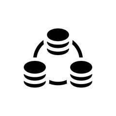 data network glyph icon
