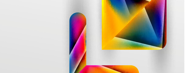 Triangle fluid color gradient abstract background. Vector Illustration For Wallpaper, Banner, Background, Card, Book Illustration, landing page