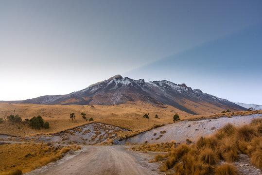 Paisaje en el Volcan Nevado de Toluca, en el Estado de M&eacute;xico 