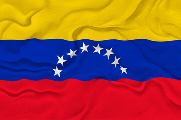 National flag of Venezuela. Background  with flag of Venezuela.