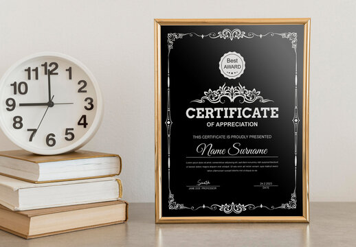 Vintage Certificate Design Template