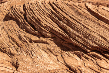 Rock Face in Grand Canyon, close-up shot