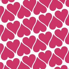 Fondo blanco con corazones fiushas