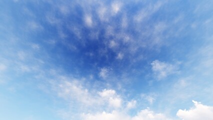 Fototapeta premium Blue sky and white cloud. 3D illustration. 3D rendering.