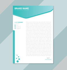 Latter Head Design,Business Latter Head,Latter Head,abstract creative latter head design set a4 size and unique shape colorful work theme style design.