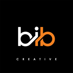 BIB Letter Initial Logo Design Template Vector Illustration