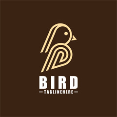 Bird B Logo - Vector logo template