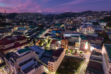 Baguio City, Philippines - Baguio City at night.