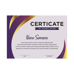 Certificate vector design templates