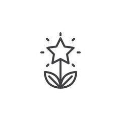 Creativity, inspiration line icon