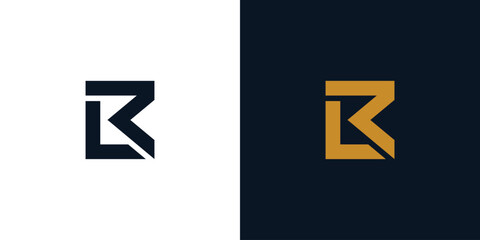 Fototapeta premium Modern and strong RL logo design