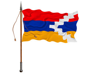 National flag  of Artsakh. Background  with flag  of Artsakh