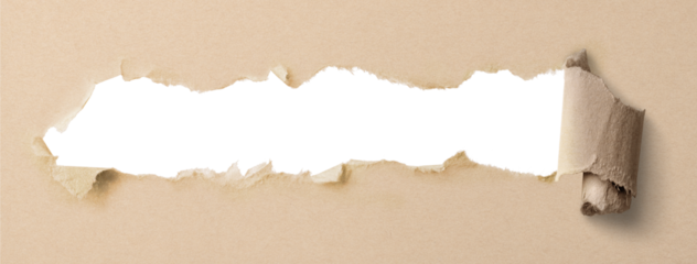 引き裂かれ、穴の空いたクラフト紙の背景テクスチャー