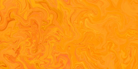 Fire flames on red and orange background with Luxurious colorful liquid marble surfaces design. Abstract color acrylic pours liquid marble surface design. Beautiful fluid abstract paint background.