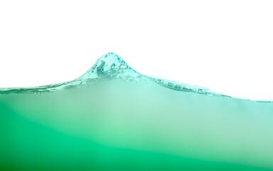 Abstract green juice liquid ripple wave splashing background.	