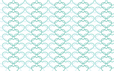 Fototapeta premium ハートの背景 重なり合ったハート 青系