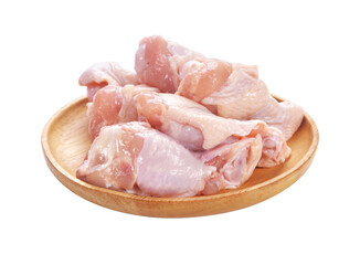 Fresh Raw chicken Drumsticks isolated on a white background