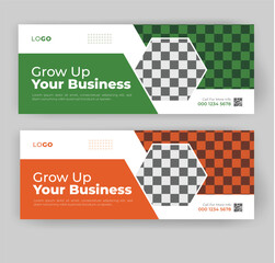 corporate business Facebook cover design template