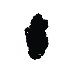 Black solid icon for qatar 