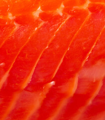 Salmon red fish fillet as a background.