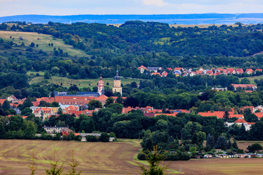 Blick von Gr&auml;fenhain auf die 3 Ohrdrufer T&uuml;rme