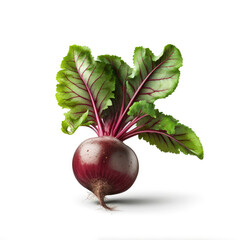 beetroot isolated on white background.Generative AI. 
