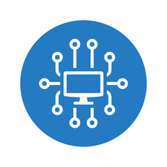 Fototapeta premium Connect, cyber icon.