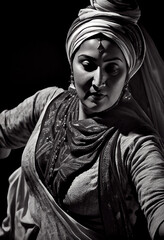 Traditional Hindu Dancer, Generative AI