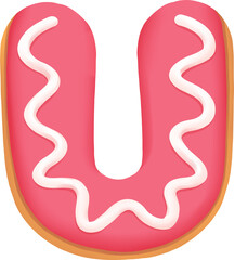 cookie alphabet letter U