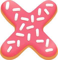 cookie alphabet letter X