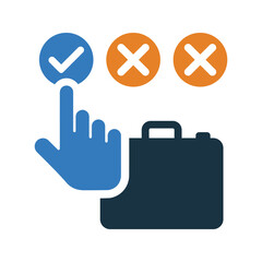 Business Choice icon. Simple editable vector graphics.