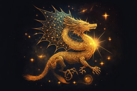 Draco_constellation_concept_stars_dragon_wings_sun_Summer_Generative_AI	